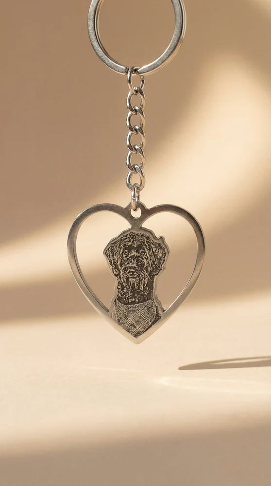 Halo Heart Keychain