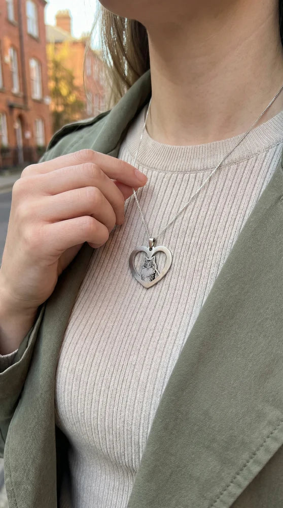 Halo Heart Necklace