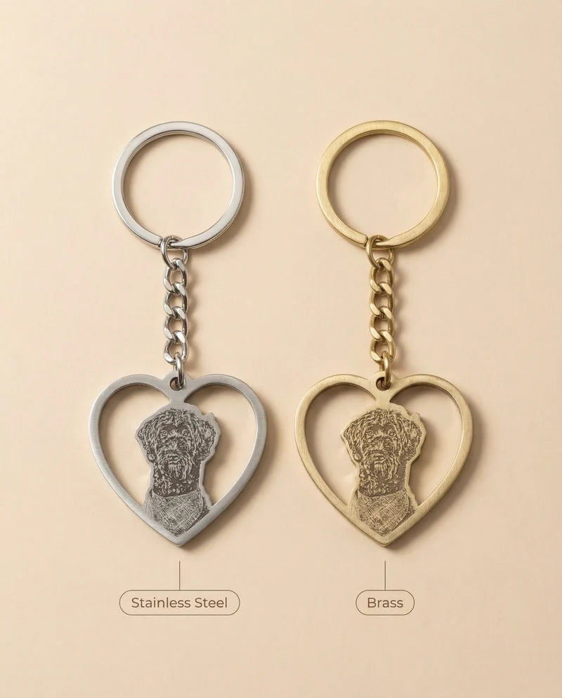 Halo Heart Keychain